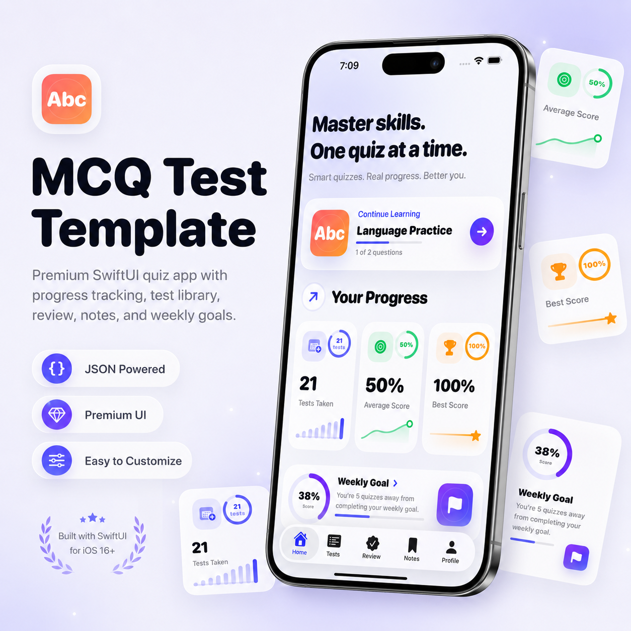 iOS Quiz App preview